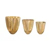 Eglo 428392 - set od 3 metalnih vaza OKAYAMA, zlatna