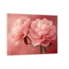Canvas Slika na platnu Roze božuri 120x90cm, Sa ramom, Beli