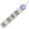 HOME Produžni kabal NV 04TK-5/WH/1.5, 4 utičnice, 3 x 1.5mm2, 5m, beli