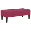 klupa s jastukom Vinska crvena 113 x 57 x 39 cm Baršun