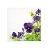 Serviete za dekupažo - Pansies Frame - 1 kos