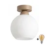 BRILAGI - LED plafonska svetiljka RETRO GLASS 1xE27/60W/230V prečnika 15 cm bež/belo