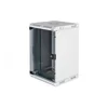 10 and 19 combi wall mounting cabinet 10U horizontal (10), 5U vertical (19), grey