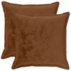 vidaXL Prevleka za blazino 2 pcs HOUTEN Svetlo rjava 80 x 80 cm Flanel