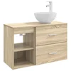 Set namještaja za kupaonicu 2 pcs Hrast sonoma