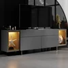 HANAH HOME TV polica Zenith Anthracite Gold