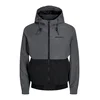 JACK & JONES Prehodna jakna JJERush temno siva / črna / bela