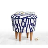 Atelier del Sofa Tabure 42cm Plavo-Belo