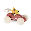 Lulë drveni trkački auto – Tigar – crveni