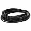 Vidaxl Usnjena vrvica Črna O2,5 mm x 10 m Usnje