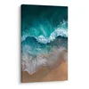 Slika turkizni val na plaži - 100x150