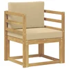 2 Komad Set vanjskih sofa Poliester Bijela i Bež