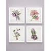 Home Gallery Set od 4 uramljene slike Cveće 23x23cm