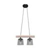 Luster na sajli WOODSTOCK 2xE27/15W/230V