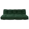 Jastučić za paletni kauč 2 pcs Zelena 120 x 80 x 38 cm Tkanina