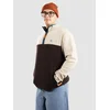 Passenger Set Off Recycled Polar 1/4 Zip Half-Zip Flee espresso