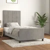 Okvir za krevet bez madraca svjetlosivi 80x200 cm baršunasti