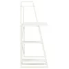 Radni stol s policama bijeli 102 x 50 x 117 cm