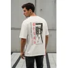 Trendyol Muška majica Tmnss23Ts00156, Krem