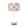 Elstead MILO-PN-TL-OVTH - Stona lampa MILO 1xE27/60W/230V ružičasta