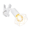 Globo 54802WK - Zidna lampa sa klipsom XARA I 1xE14/40W/230V bela
