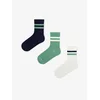 Penti Nogavice PENTI Jungen Greeny gestreifte Paar Socken mešane barve