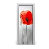 tulup.si Nalepka na vratih Wildflowers mak 95x205 cm