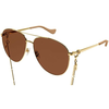 Gucci GG1088S 004 ONE SIZE (61) Zlata/Rjava