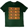 Blink-182 Logo Repeat Green L Majica