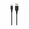 DENMEN D01T Type C USB data kabl 2,4A 1m crna