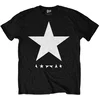 David Bowie Majica Blackstar (White Star on Black) Unisex Black L
