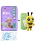 Violeta DC Pelene Air Dry 3, 4-9 kg, 66/1, Violeta Vlažne maramice Water Care, 56/1 + Plišana igračka pčelica gratis