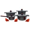 Cookware set, 8 pieces, aluminium, Noble range - Zokura