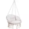 Viseči stolček BOHO z blazinami, O61 cm, bež Jurhan