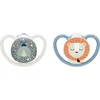 NUK Perfect Match Air Night 6-18 m duda Firefly/Lion 2 kos