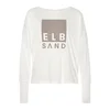 Elbsand Majica chamois/biserno bela
