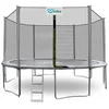 INLEA PREMIUM Jump Trampolin 400 cm z zunanjo zaščitno mrežo - siva