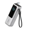 ANKER powerbank z vgrajenim kablom A1695H41 (25000mAh, USB-C, 165W), srebrn