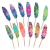 Nebulous Stars Feather Quill Pen Hemijska Pero 11541