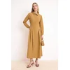 Trendyol Modest Ženska haljina Tctss26Eb00024, Smeđa