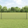 Zatvorena žičana ograda s postovima 100 x 0,5 m Siva Mreža