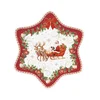 Star-shaped platter, porcelain, 22.5 x 22.5cm, Christmas Heritage -