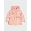 Sinsay - Prošivena puffer jakna sa kapuljačom i motivom srca - pastelno roze