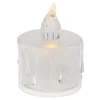 LED dekorativna sveča O 3,6 cm x 5 cm transparentna