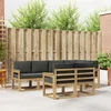 Set vanjskih sofa s jastukom 7 pcs Bijela i antracit Poliester