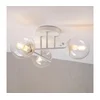 Plafonski luster MALENA 3xE14/5W/230V bela/prozirna