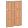 Vrtna vrata 100 x 150 cm WPC i aluminij Smeđa