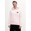 Bombažen pulover Tommy Jeans moški, roza barva, s kapuco, DM0DM20840