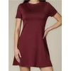 Sinsay - Pletena mini haljina - burgundy