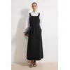 Trendyol Modest Ženska haljina Tctss26Eb00036, Crna